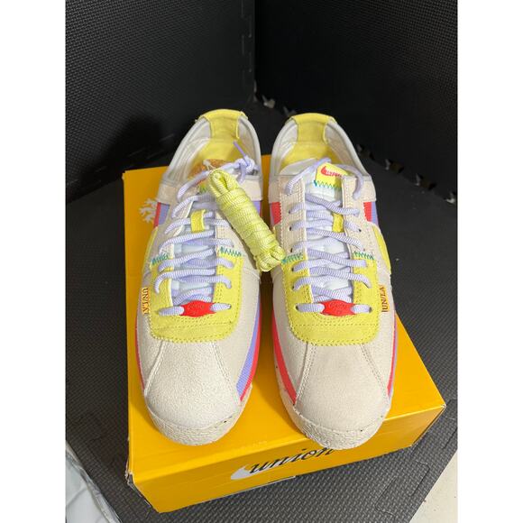 Nike Cortez SP x Union LA Lemon‎ Frost Sneakers [DR1413-100] Men's Size 10.5 - Picture 3 of 11